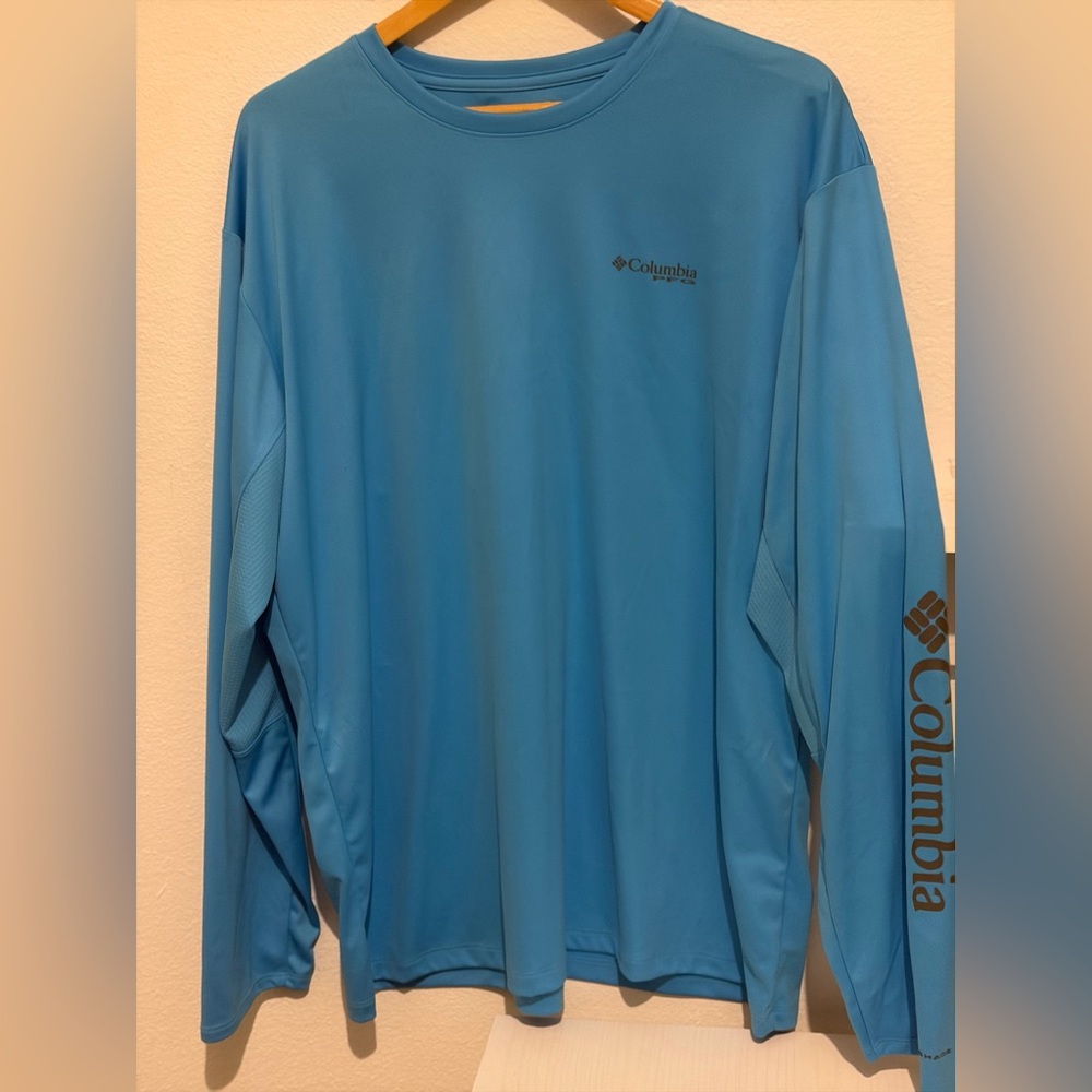 Columbia Light Blue PFG Shirt